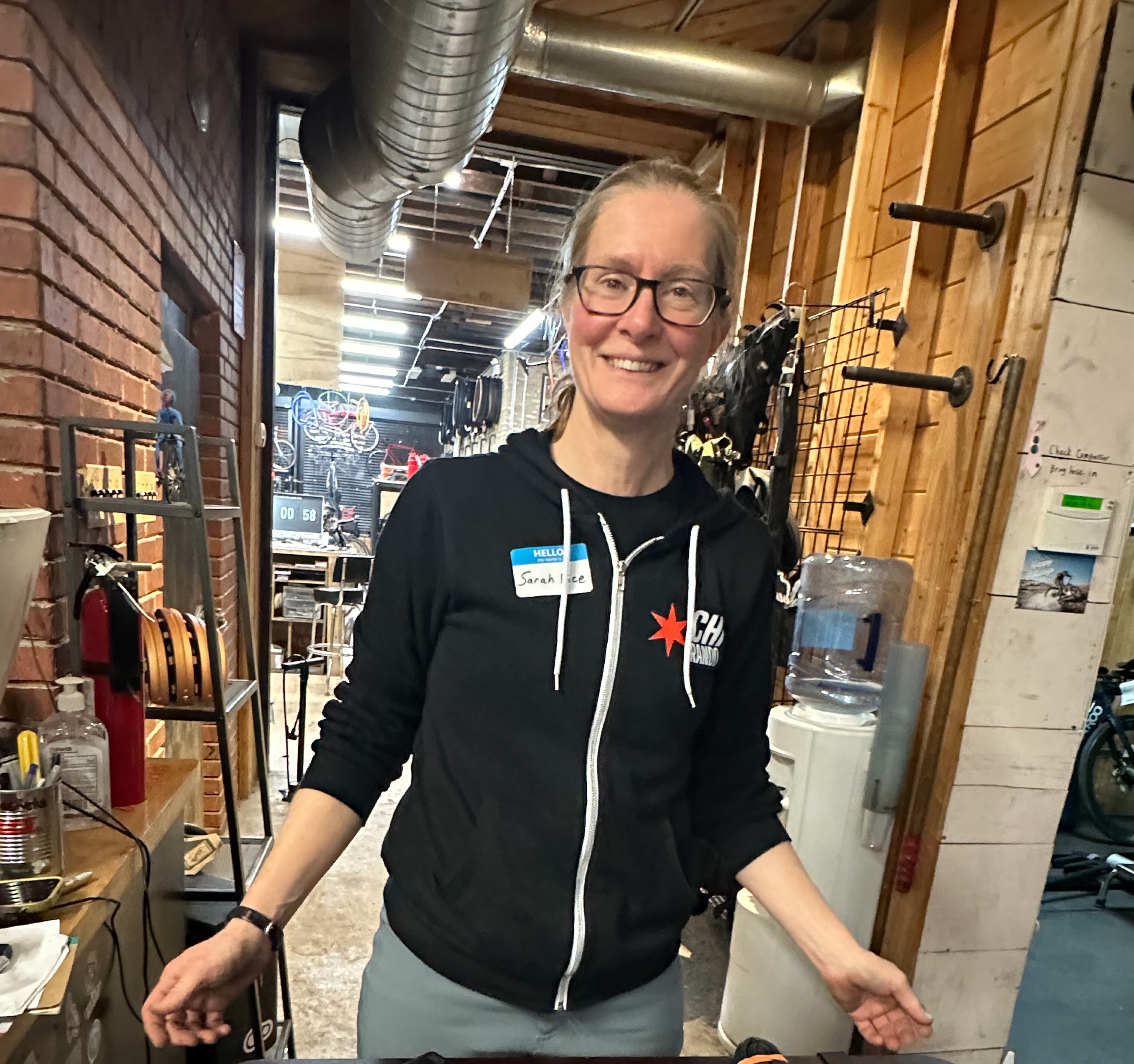 Sarah Rice, PedalTailor bike fitting in Chicago